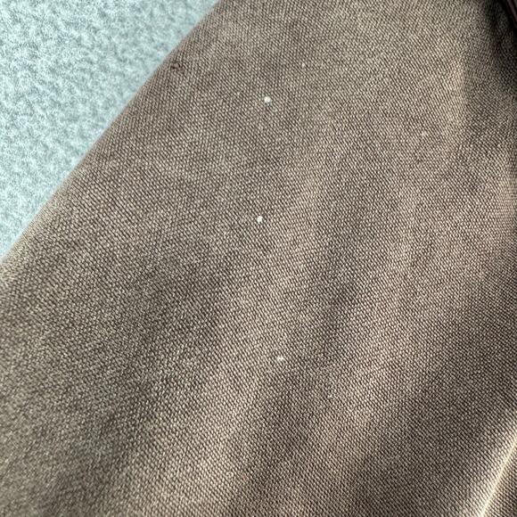 Lanvin en Bleu Silk Cropped Jacket Womens 38 Brown Full Zip Soft Luxury Chic - Picture 5 of 16